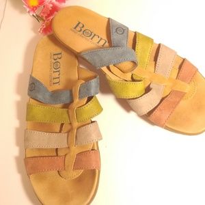 Pre owned Born Slide On Multicolor Shoes